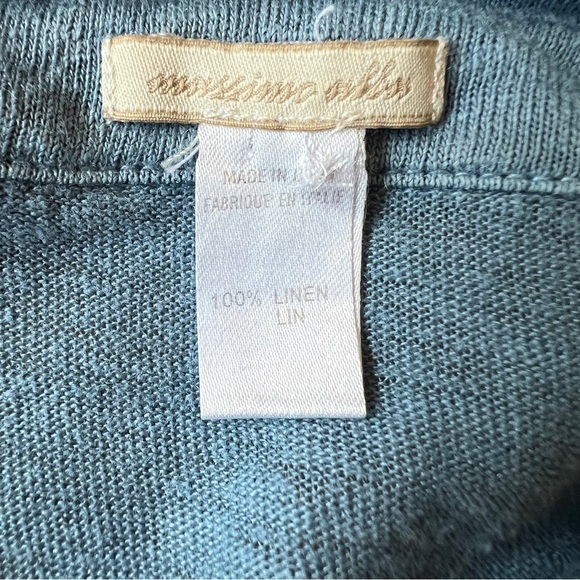 SOLD MASSIMO ALBA LONG SLEEVE POLO PURE LINEN SHIRT CUFFS 5 BUTTON PLACKET XL - Picture 9 of 11